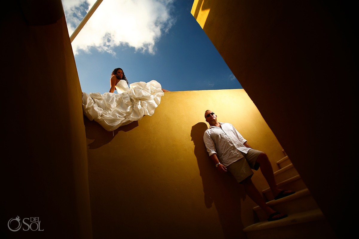 Riviera Maya wedding trash the dress Mexico