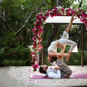 Acro Yoga wedding for a destination