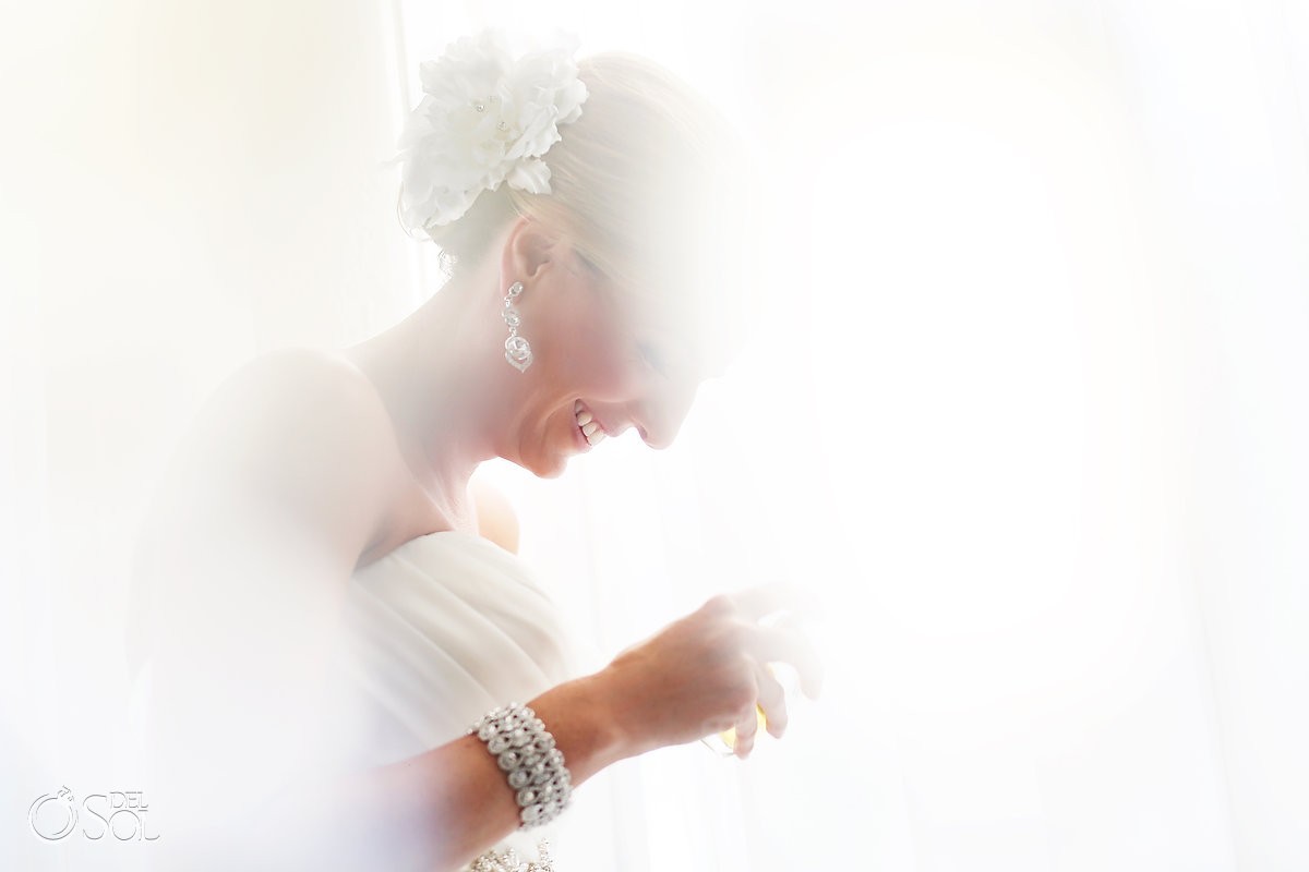 Cancun bride in soft light