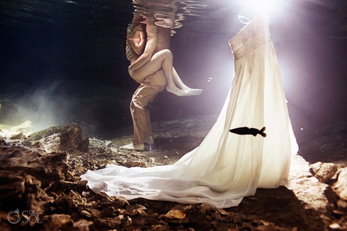 underwater wedding adam and eve trash the dress