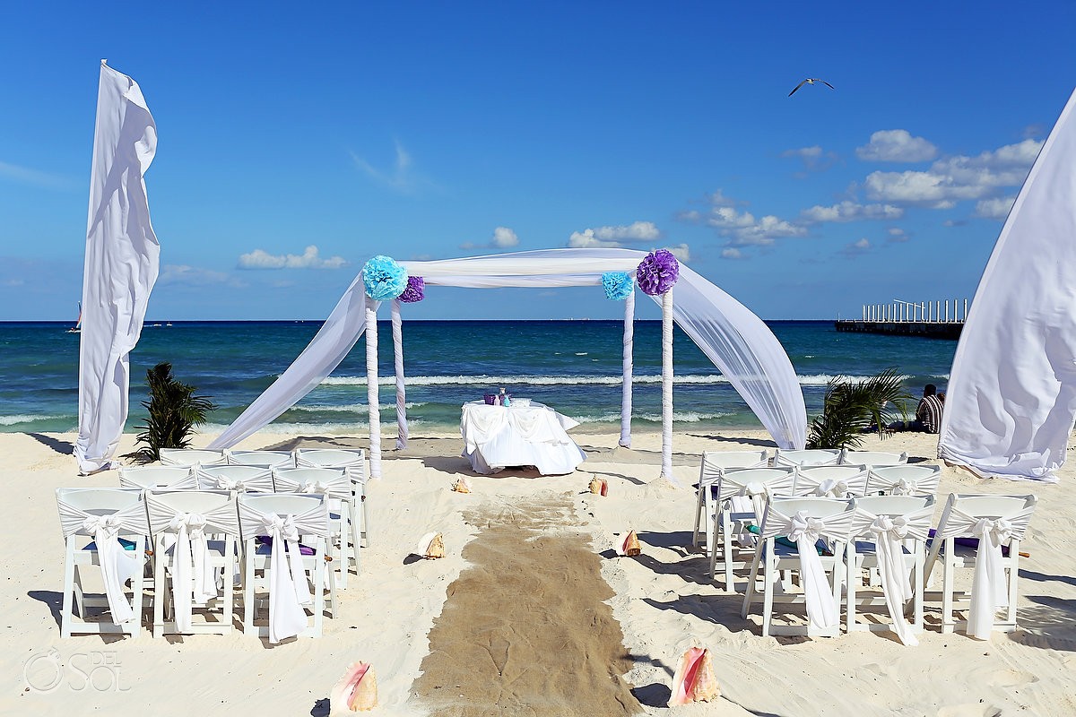 The Royal Playa del Carmen beach wedding