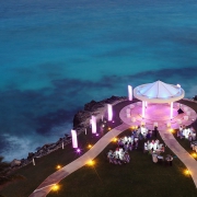 Destination wedding Hyatt Ziva Cancun Cliffside gazebo