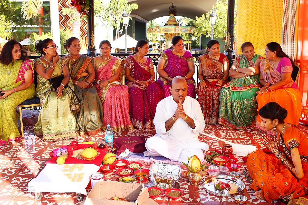 Hindu Wedding Pithi and Grah Shanti Ceremonies Riviera Maya