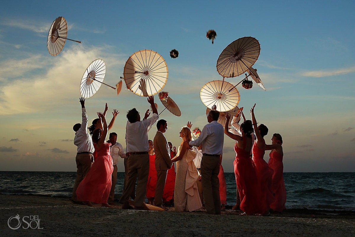 Destination beach wedding Dreams Riviera Cancun Mexico