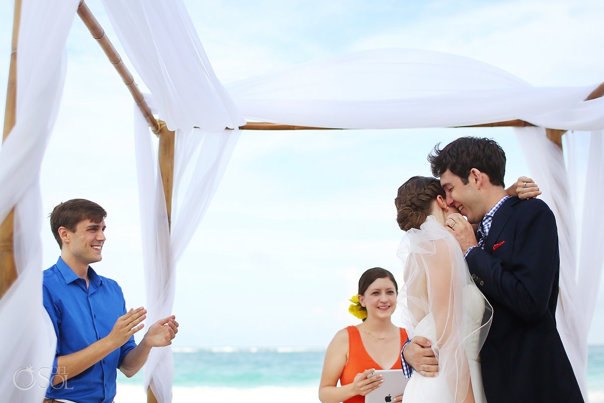 Tulum #destinationwedding beach wedding private villa Casa Chic Mexico