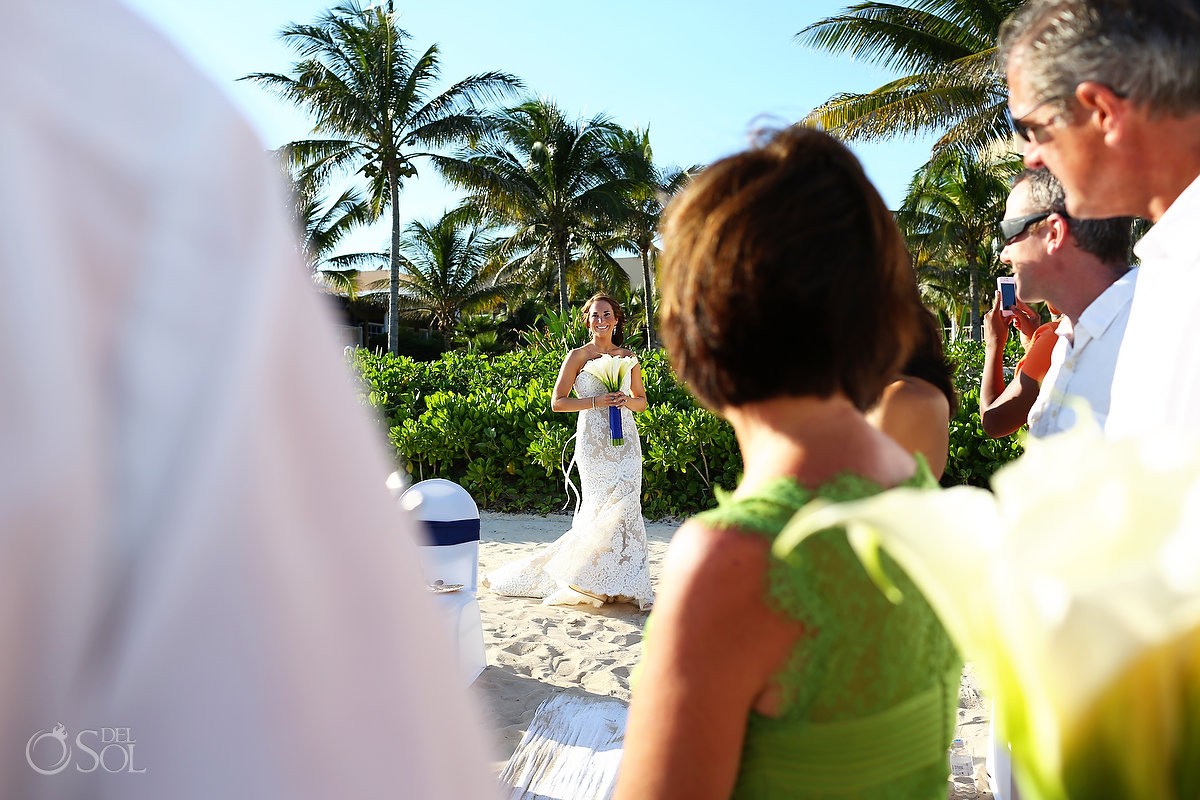 Beach wedding Riviera Maya Now Jade Resort Mexico
