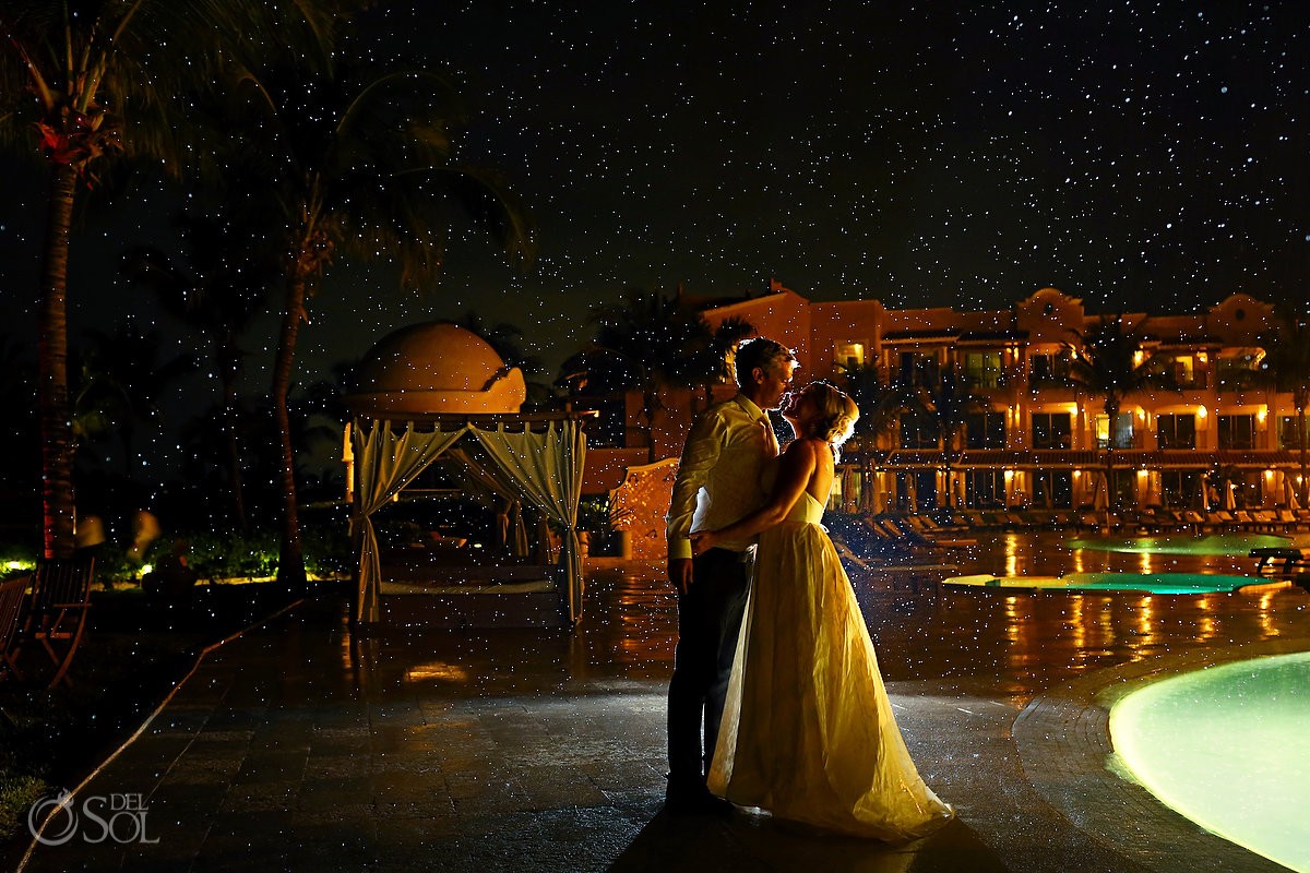 Destination wedding Secrets Capri Riviera Maya Mexico Del Sol Photography , Rain