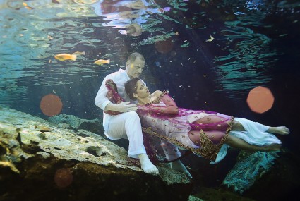 Cenote Trash The Dress in Cancun, Riviera Maya, Playa del carmen-TTD