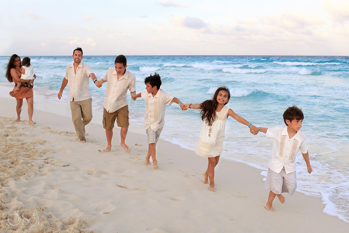 Cancun portraits family beach Gran Caribe Real Mexico Del Sol Photography