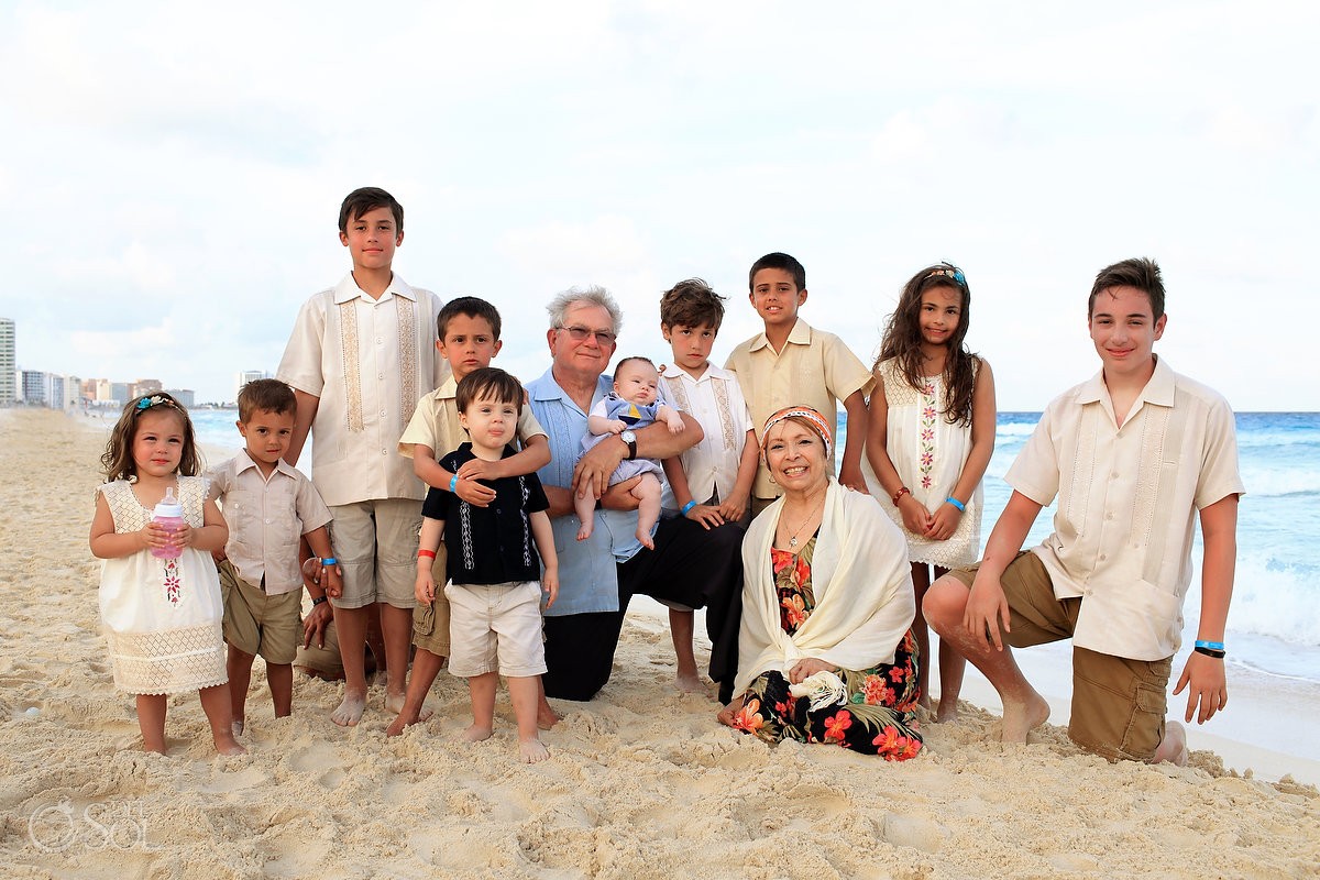 Cancun portraits family beach Gran Caribe Real Mexico Del Sol Photography