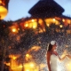 Rainy Wedding photo at EL Taj Playa del Carmen