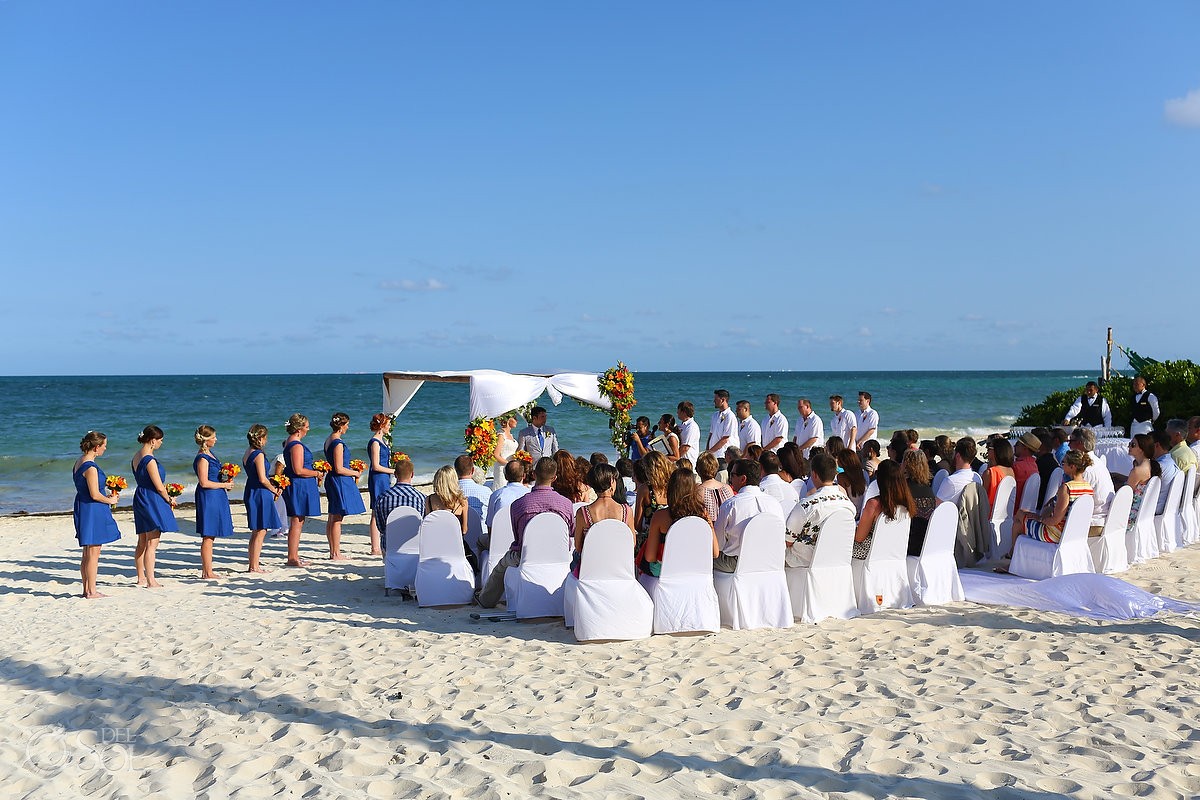 Secrets Capri weddings beach ceremony Playa del Carmen, Mexico