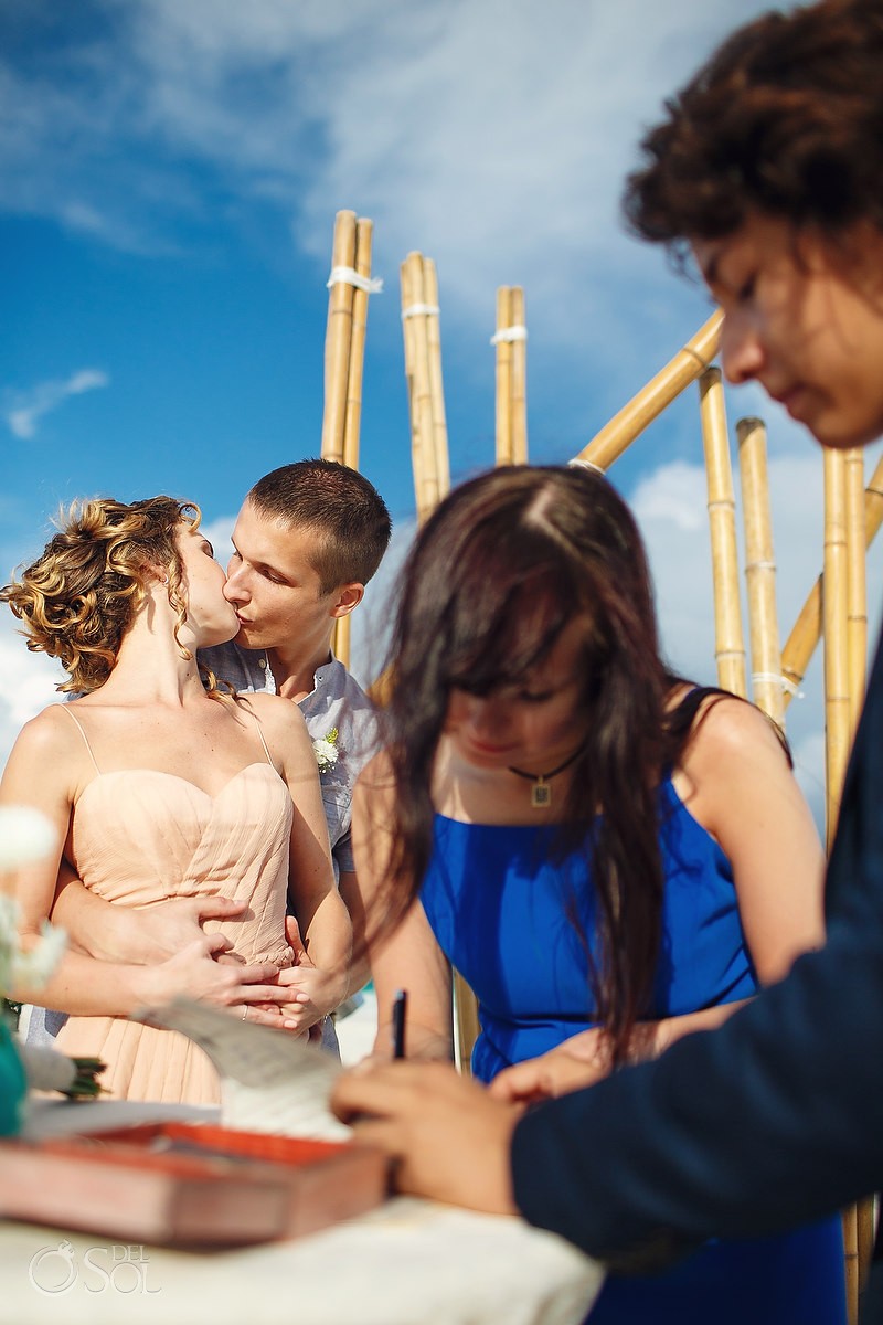 Tulum beach wedding Mexico Del Sol Photography