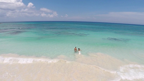 Aerial GoPro drone photography Riviera Maya beach Mexico Del Sol Photography