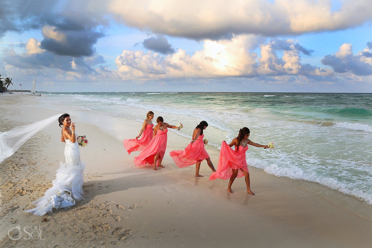 Akiin Tulum Destination Wedding bridesmaids