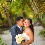 golden hour wedding portrait, Secrets Maroma Beach Riviera Cancun, Mexico