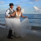 Akumal Bay Wedding Photo bride and groom Riviera Maya Mexico