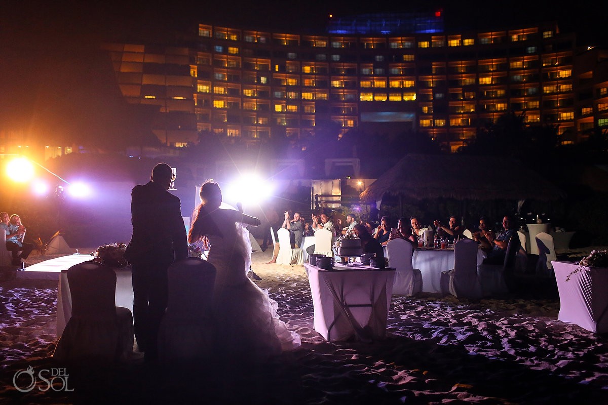 destination wedding reception speeches Live Aqua Cancun, Mexico