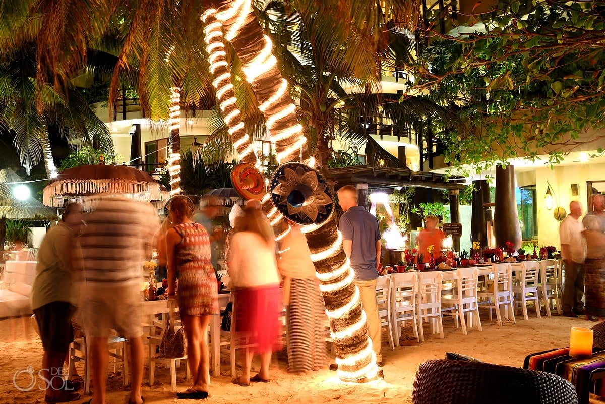 Indigo Beach club Playa del Carmen Wedding reception