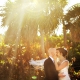 Beautiful light golden hour sunset wedding portrait bride laughing Paradisus beach