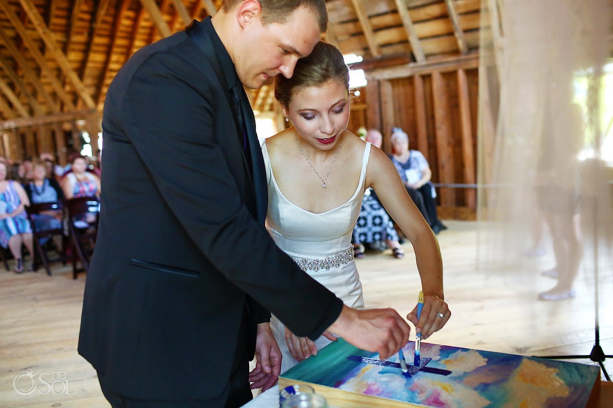 alternative wedding Unity Ceremony Ideas - painting