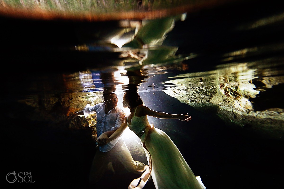 underwater trash the dress bride who cant swim