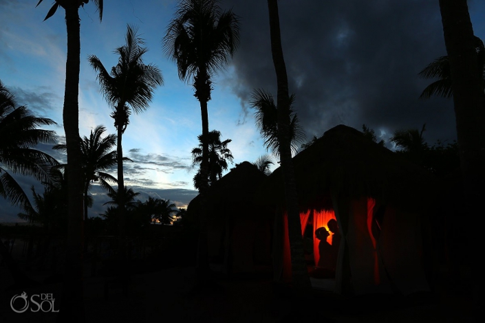 artistic destination wedding portrait Secrets Akumal Riviera Maya Mexico
