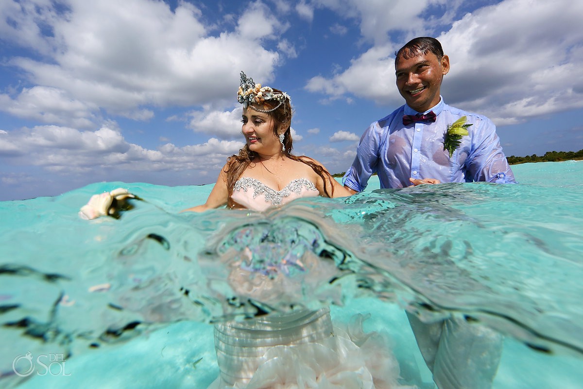 The impossible wedding - Susana the mermaid bride and Jovany - El Cielo ...