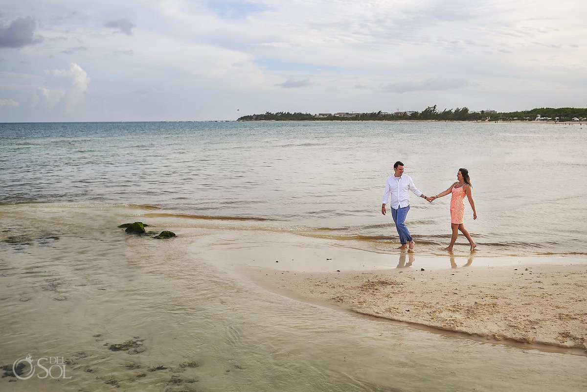 Paradisus Playa del Carmen Wedding Proposal surprise engagement beach portrait session