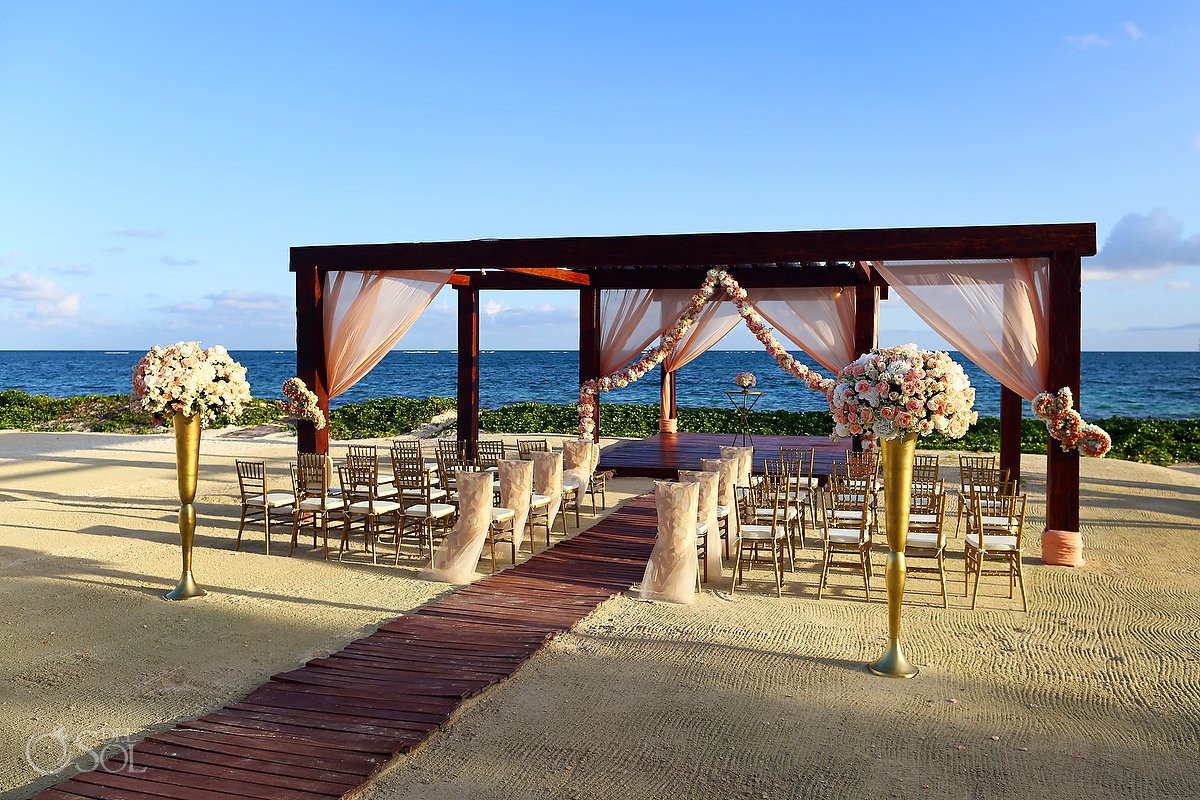 Breathless Riviera Cancun Beach Wedding Venue Xhale Gazebo