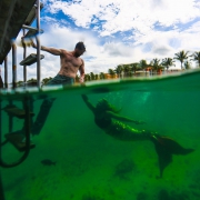 Underwater Mermaid Save the Date - Secrets Aura Cozumel #Aworldofitsown