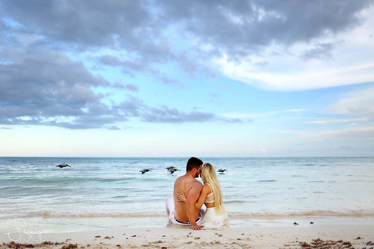 Dreams Tulum lovers on the beach beach boudoir with couples Riviera Maya Mexico #Aworldofitsown