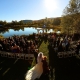 Best Vermont Wedding location ceremony at The Ponds at Bolton Valley lakefront