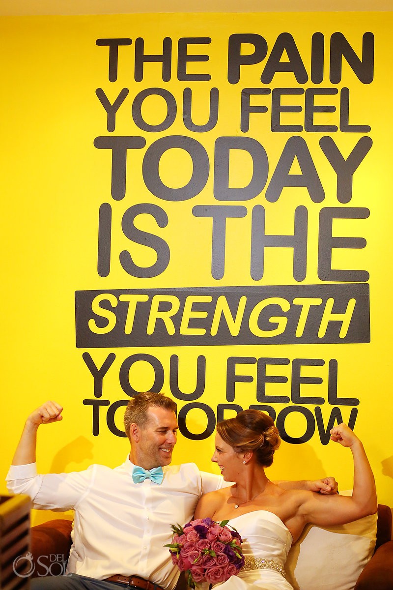 Fitness wedding Secrets Capri -The pain you feel today is the strength you feel tomorrow.