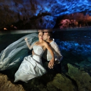 Sexy Romantic Cenote Trash the Dress Riviera Maya Mexico.