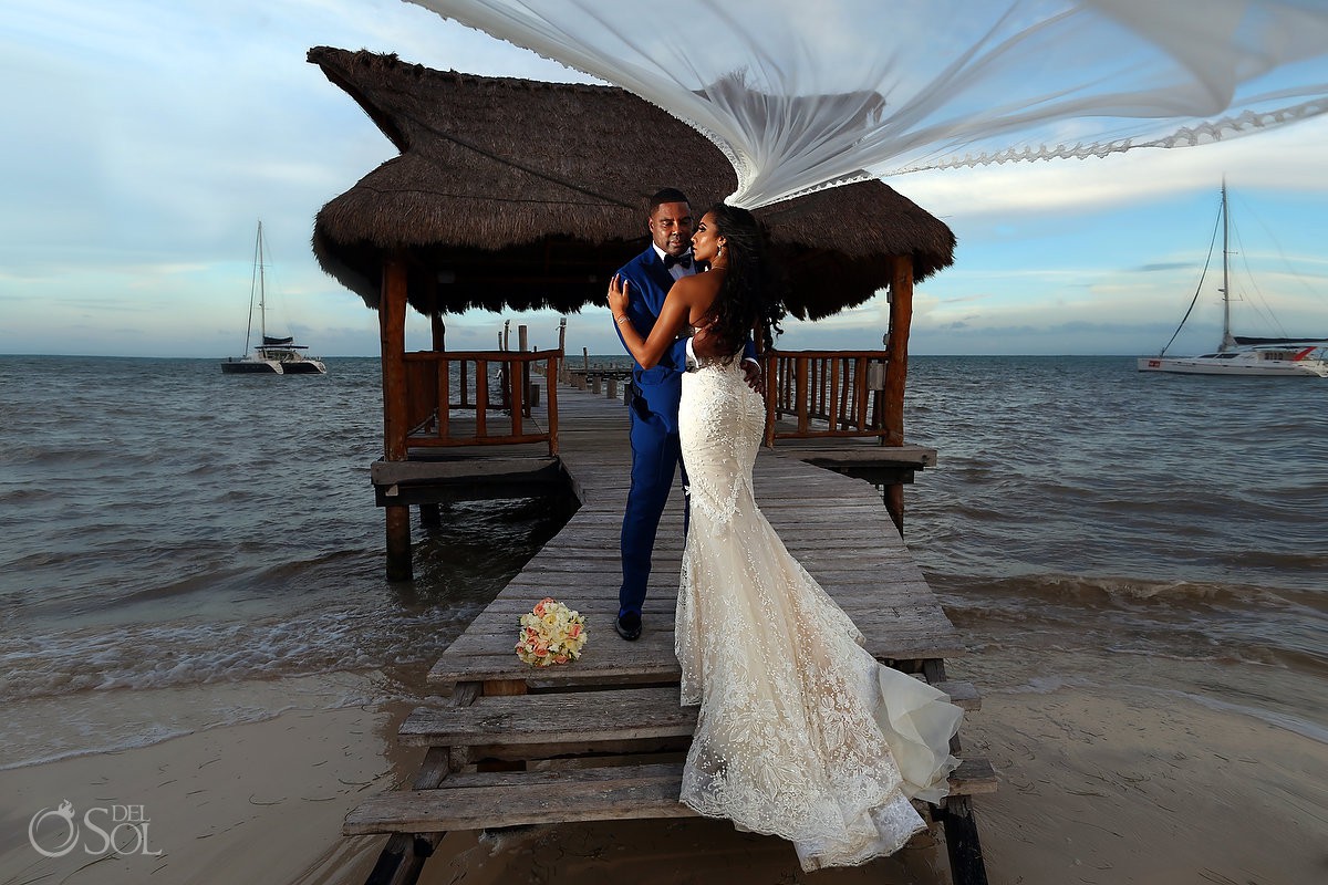 Kay Club wedding portraits Bahia Petempich Cancun Mexico