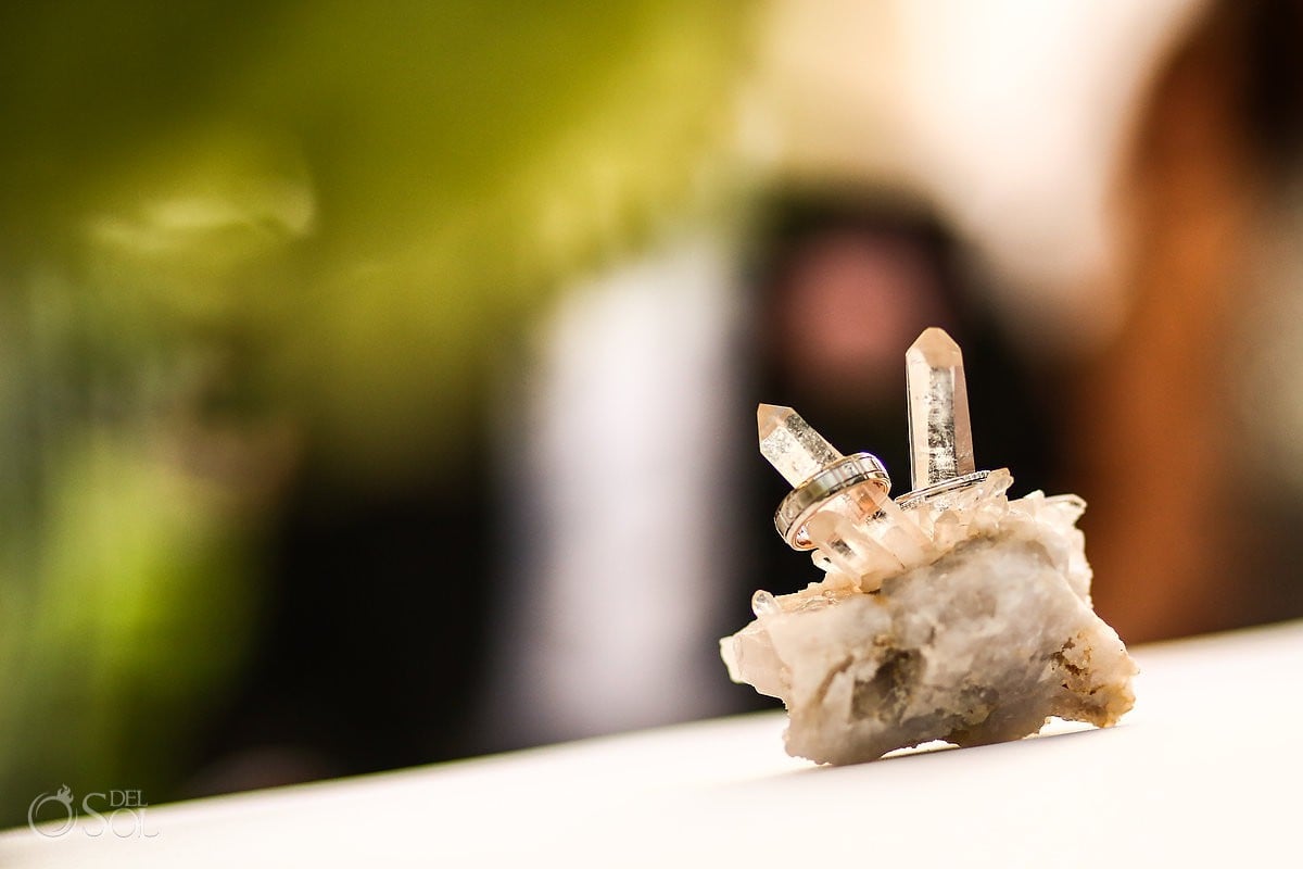 Unique unity ceremony ideas - the crystal ceremony at Valentin Imperial Maya Wedding