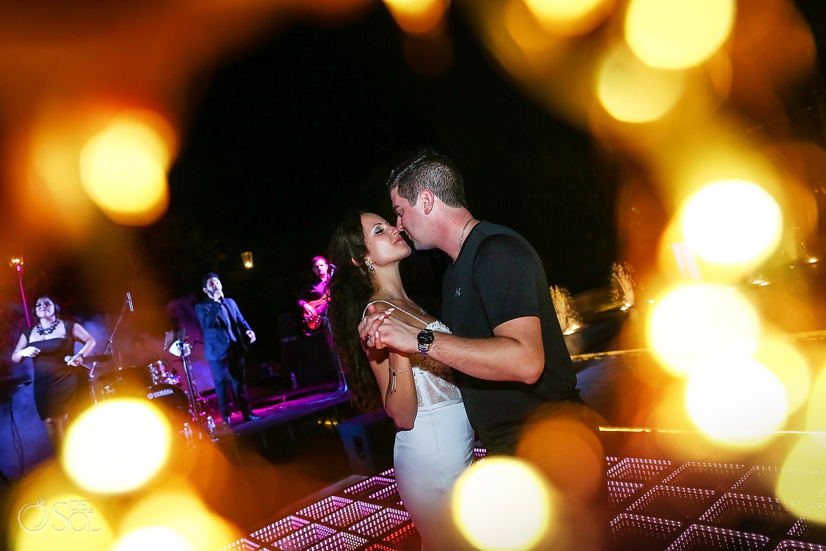 Last dance party over destination wedding Riviera Maya Valentin Imperial Playa del Carmen Mexico