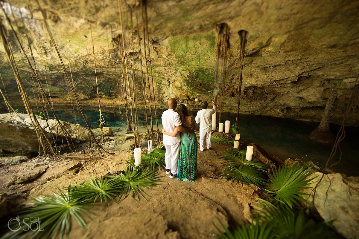 Venue wedding ideas Mayan Elopement Ceremony Riviera Maya Cenote Mexico