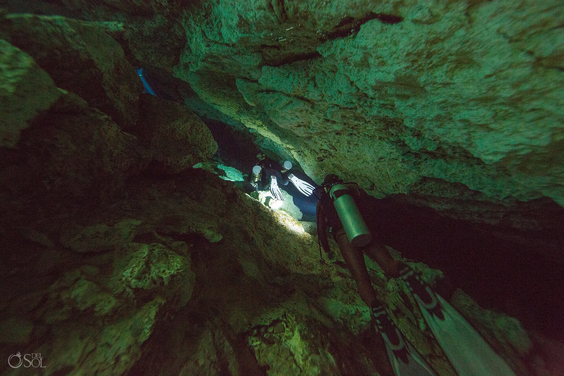 gabriel forestieri underwater dancer scuba diver fine art photography Cenote Riviera Maya Mexico