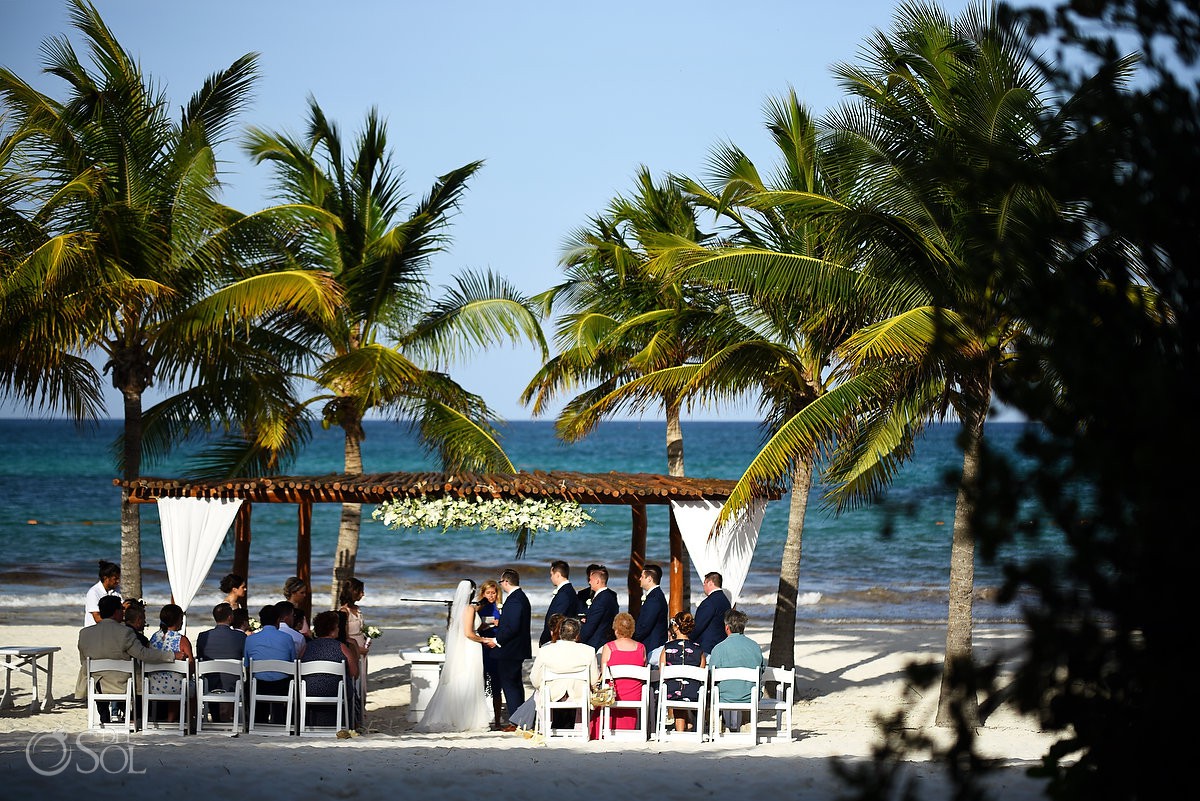 Secrets Maroma Beach Wedding intimate outdoor wedding in paradise Riviera Cancun Mexico