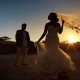 bride groom sunset silhouette Blue Diamond Luxury Boutique Hotel Wedding Playa del Carmen Mexico