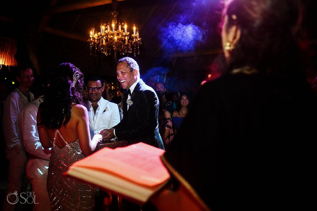 Night wedding ceremony Shiva Tulum Mexico