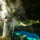 cenote goddess underwater wedding photos