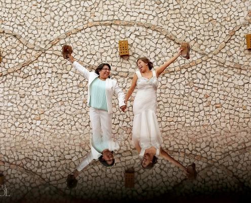 Hacienda Corazon Wedding lgbt couple
