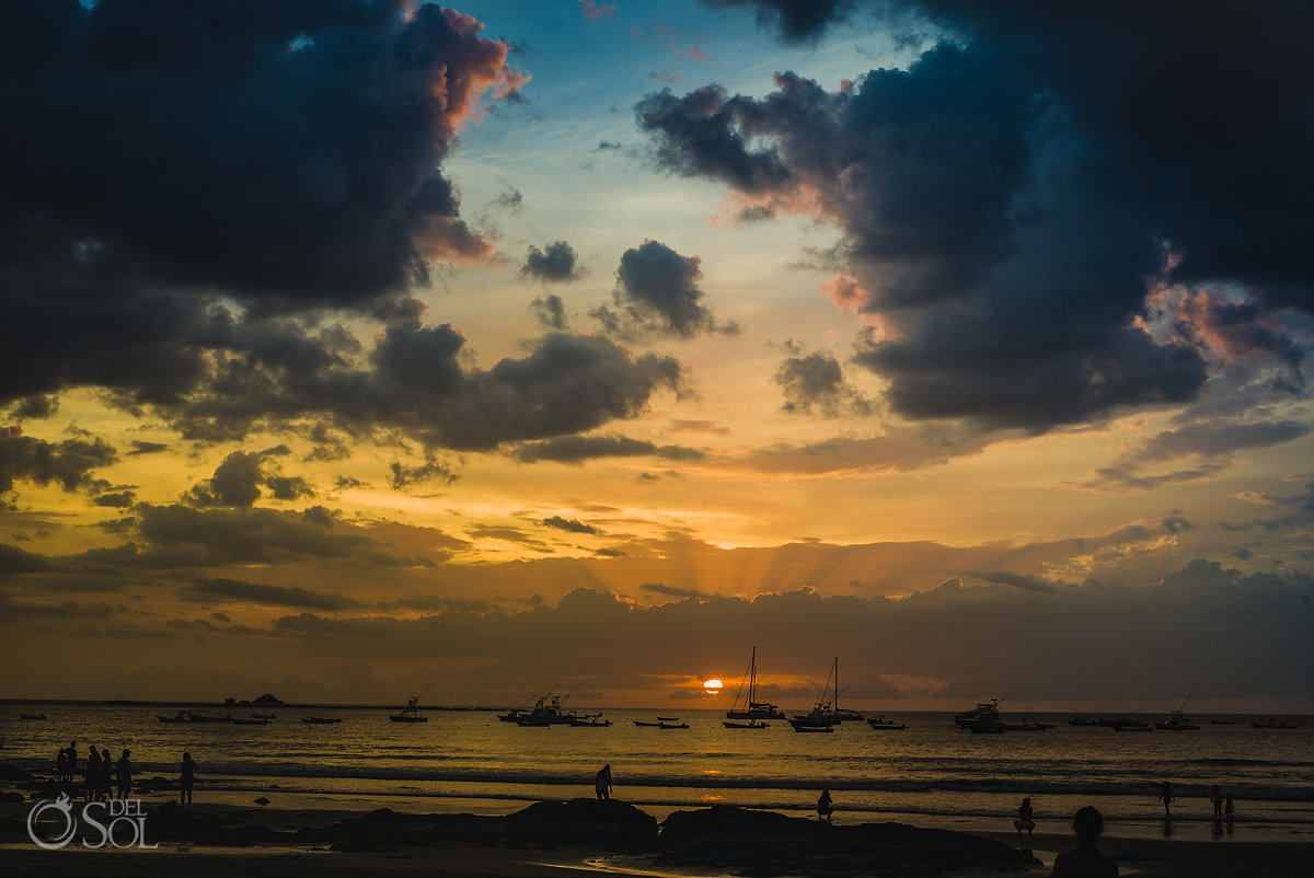 sunset Playa Langosta Tamarindo beach