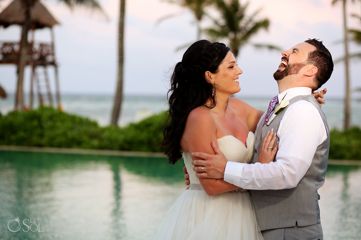 Natural fun documentary wedding moment Secrets Akumal Destination Riviera Maya