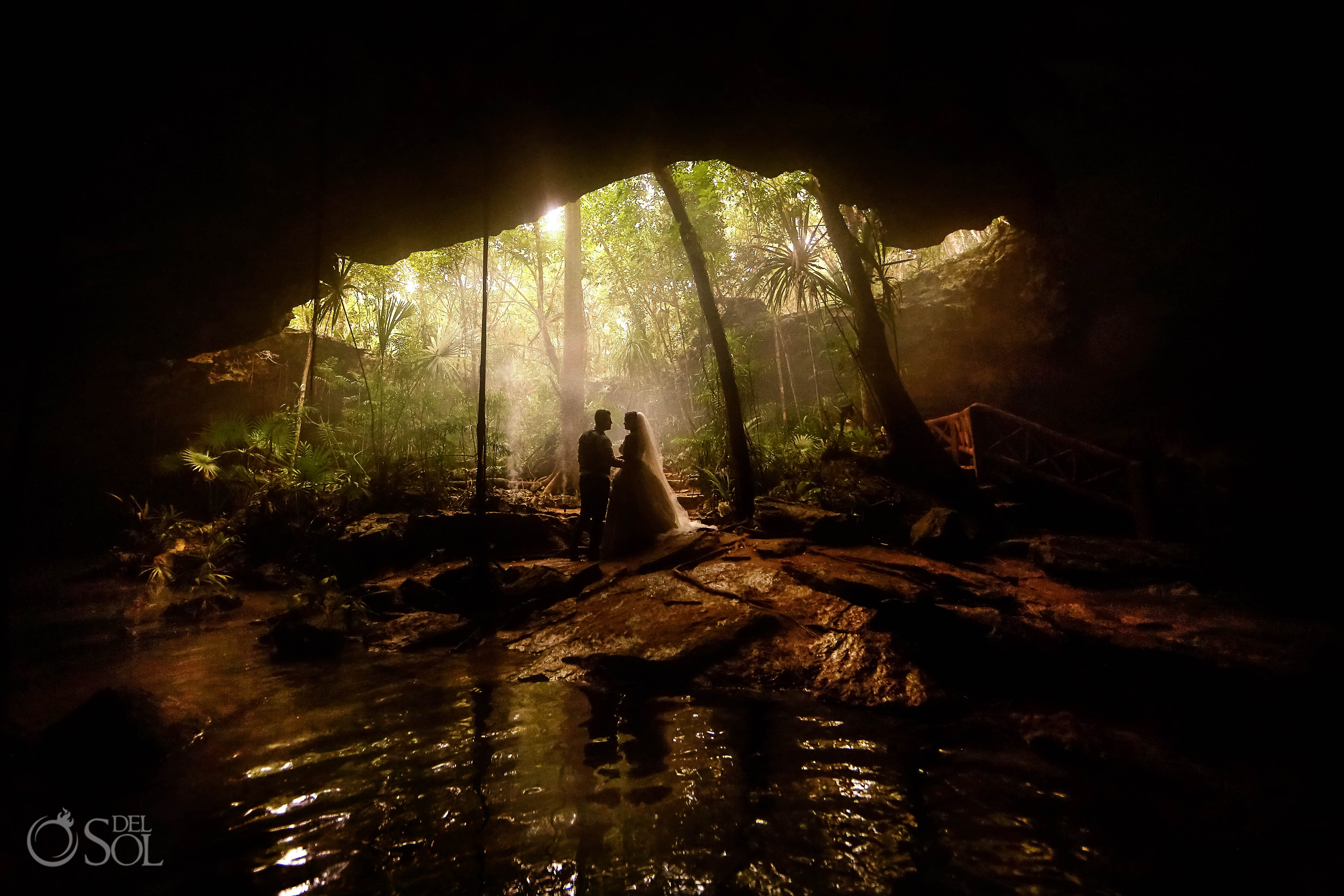 amazing wedding locations Jungle cave in the Riviera Maya Mexico