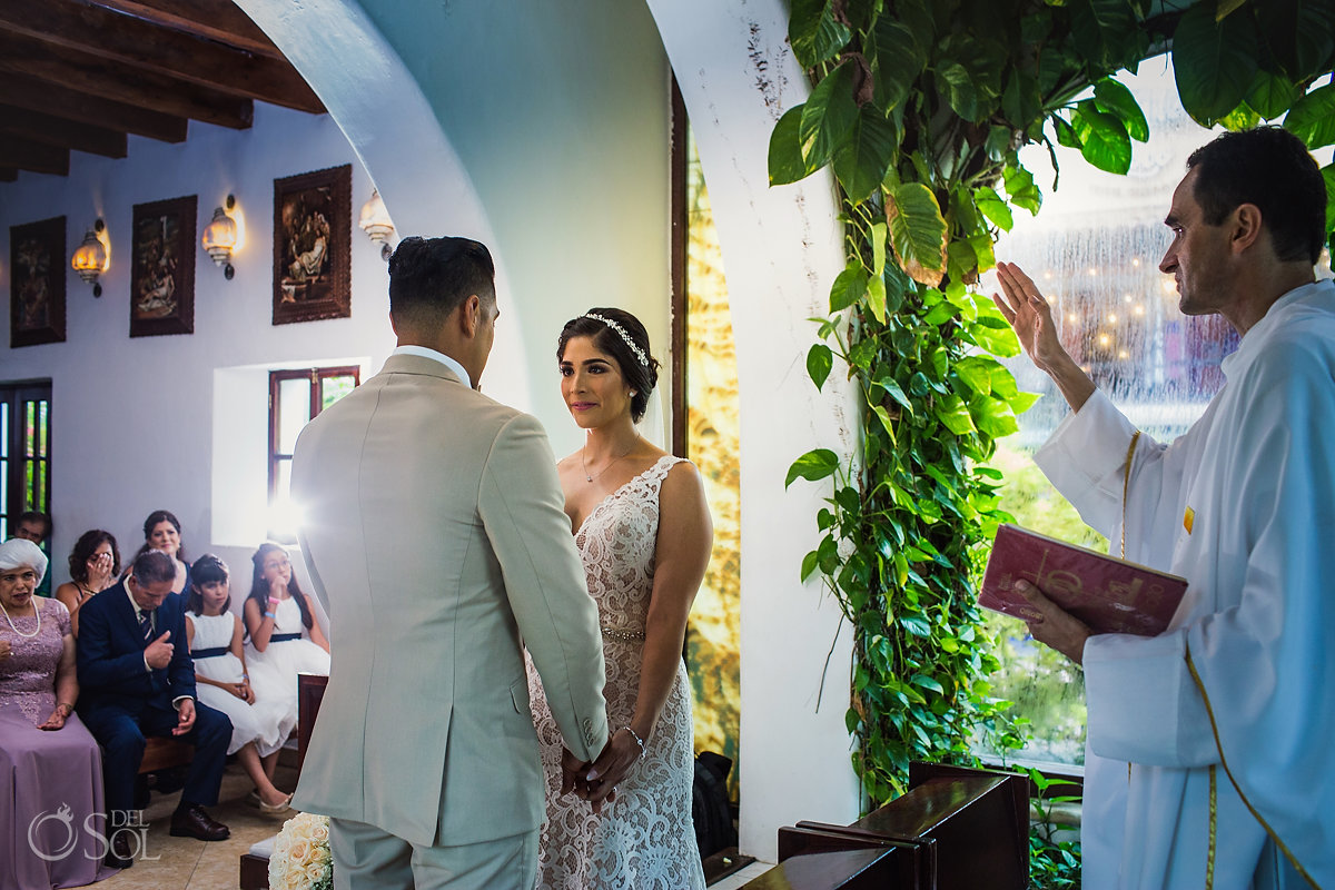 Blessing Wedding Church Ceremony Documentary Photography Nuestra Senora del Carmen Chapel