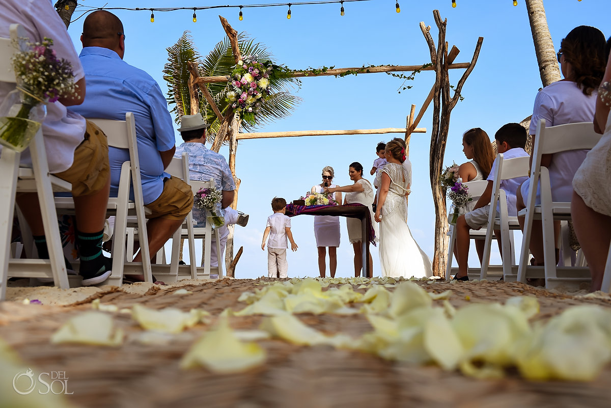 Mahekal Beach Resort Playa del Carmen Family beach Wedding